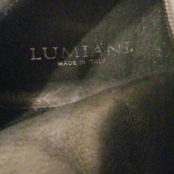 LUMIANI black Italian leather boots - Picture 4 of 8
